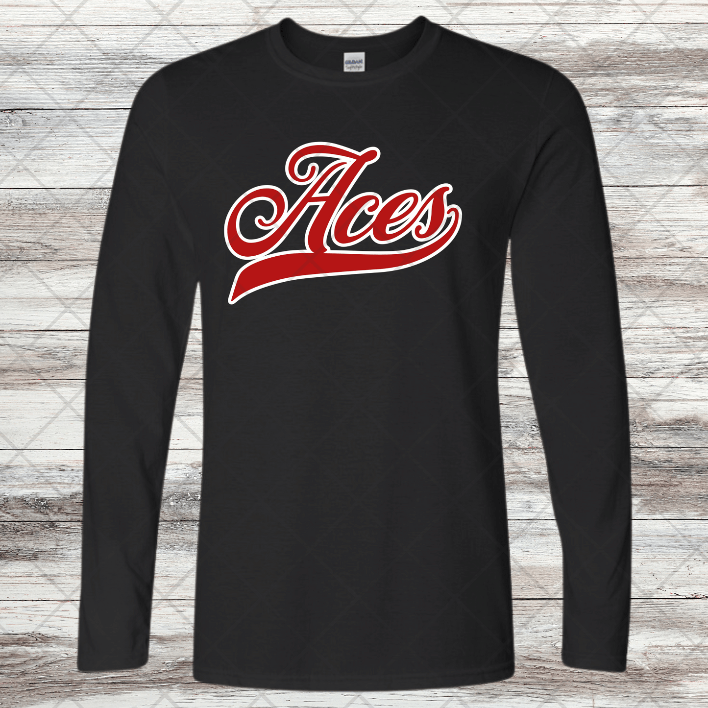 Aces- Design 3- Long Sleeve- Cotton or Dri-Fit