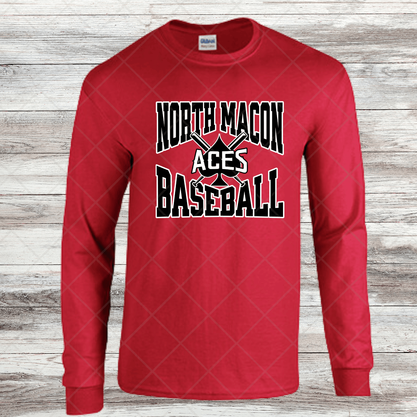 Aces- Design 4- Long Sleeve- Cotton or Dri-Fit