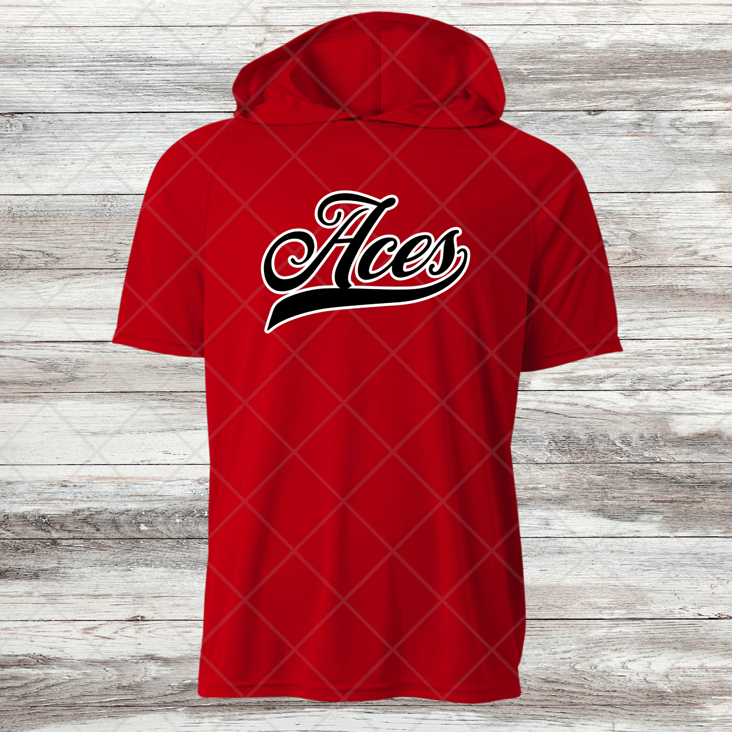 Aces-Design 3 Dri Fit Shirts w/ Hoods- Short and Long Sleeve