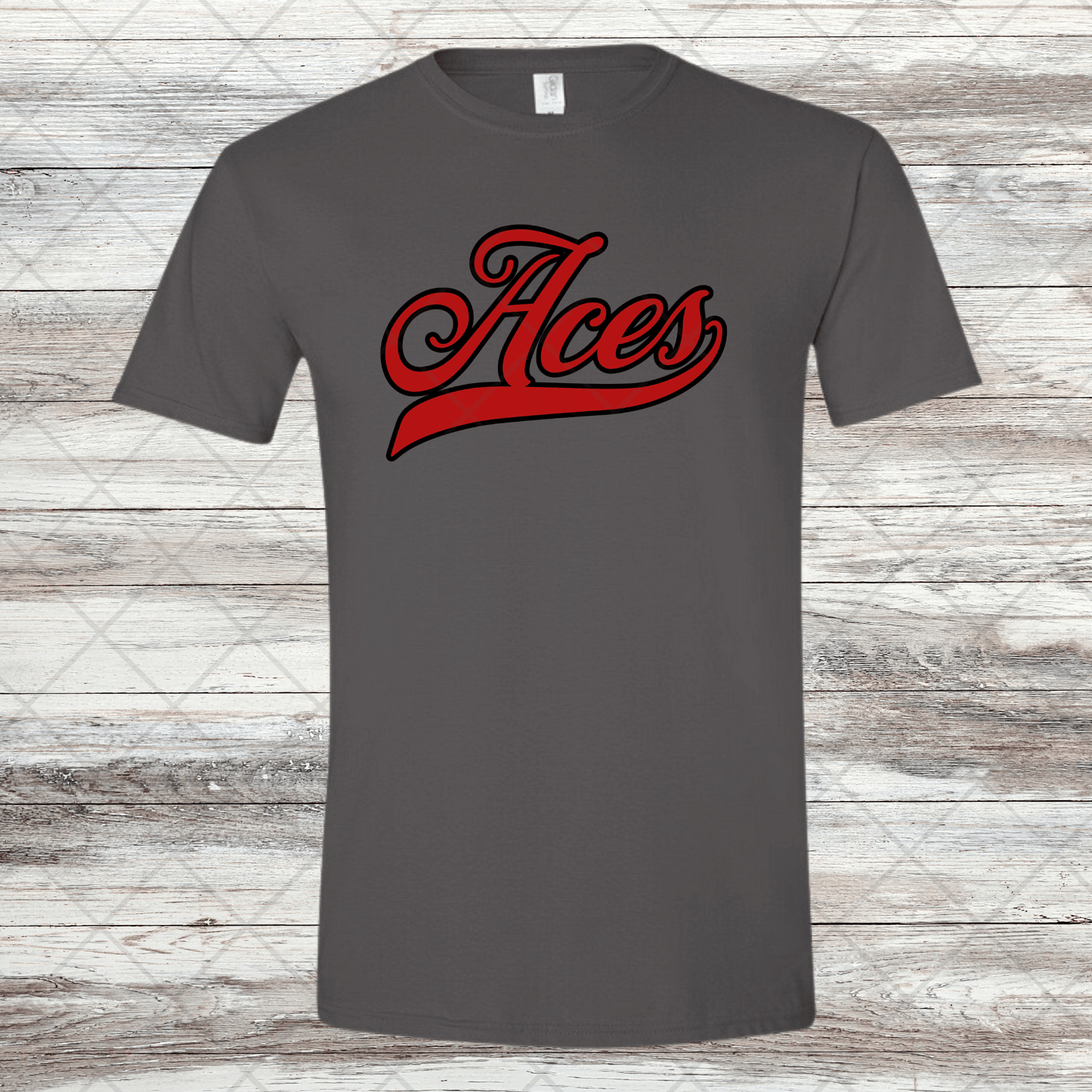 Aces- Design 3- Short Sleeve T-Shirt-Cotton or Dri Fit