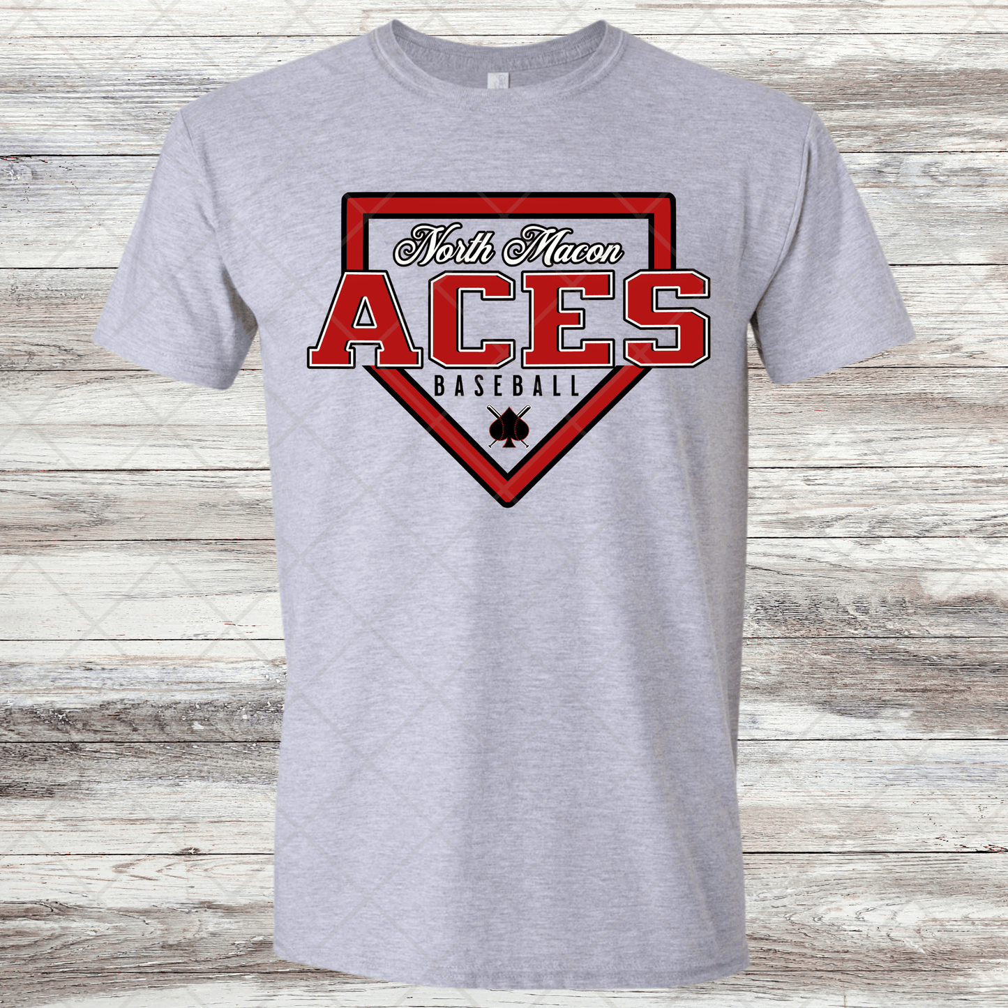 Aces- Design 2- Short Sleeve T-Shirt-Cotton or Dri Fit