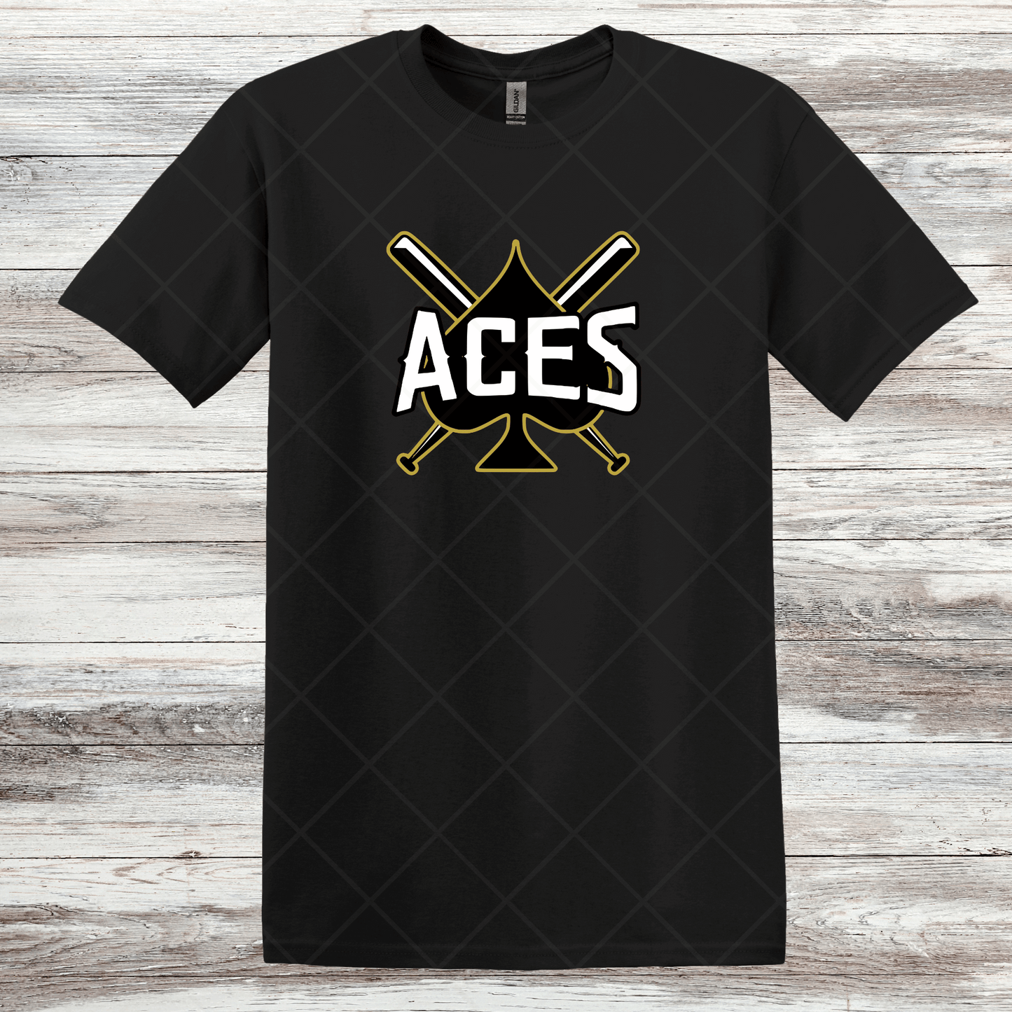 Aces- Design 1- Short Sleeve T-Shirt-Cotton or Dri Fit