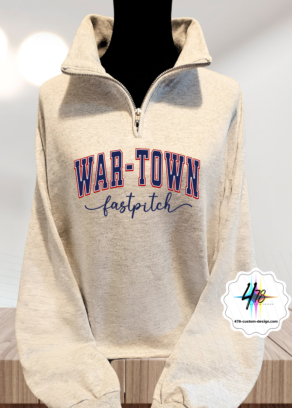 War-Town Fastpitch -1/4 Zip Fleece Women Style- 3 Colors