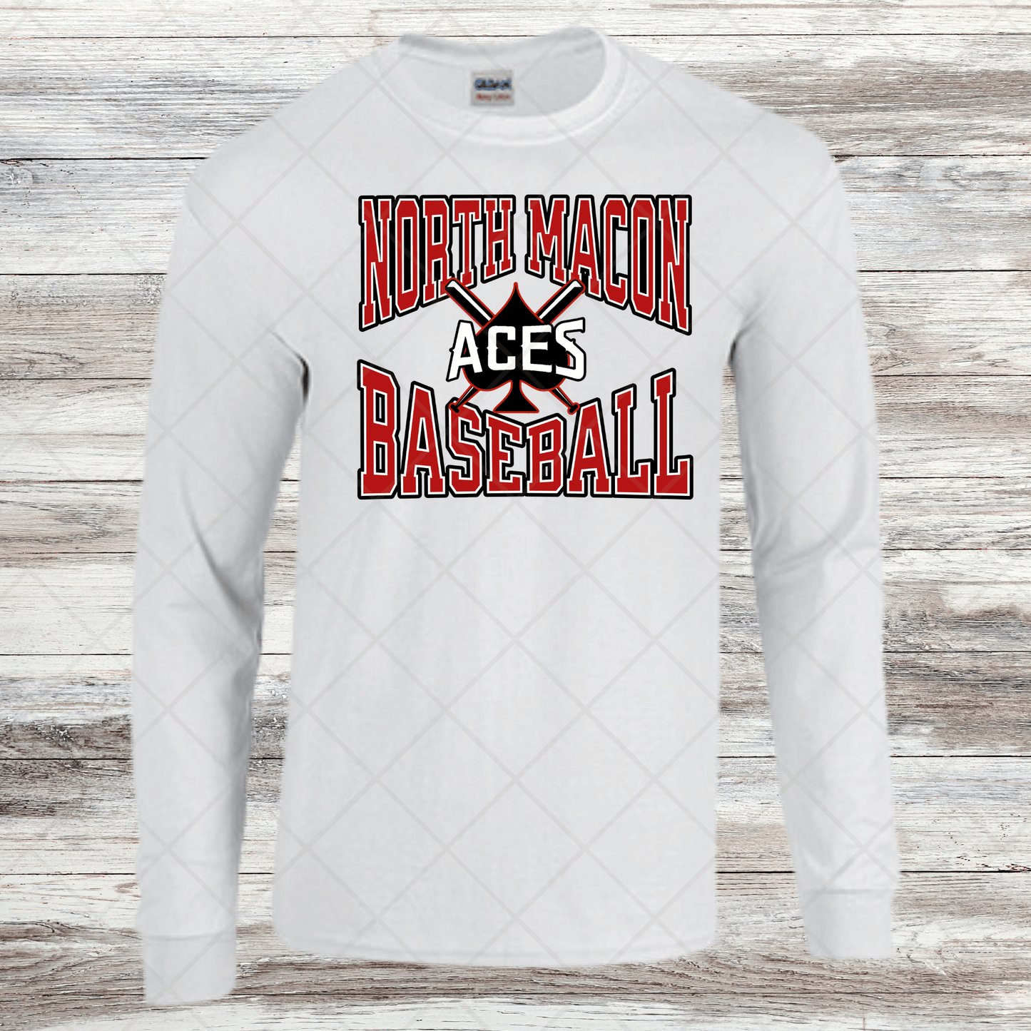 Aces- Design 4- Long Sleeve- Cotton or Dri-Fit