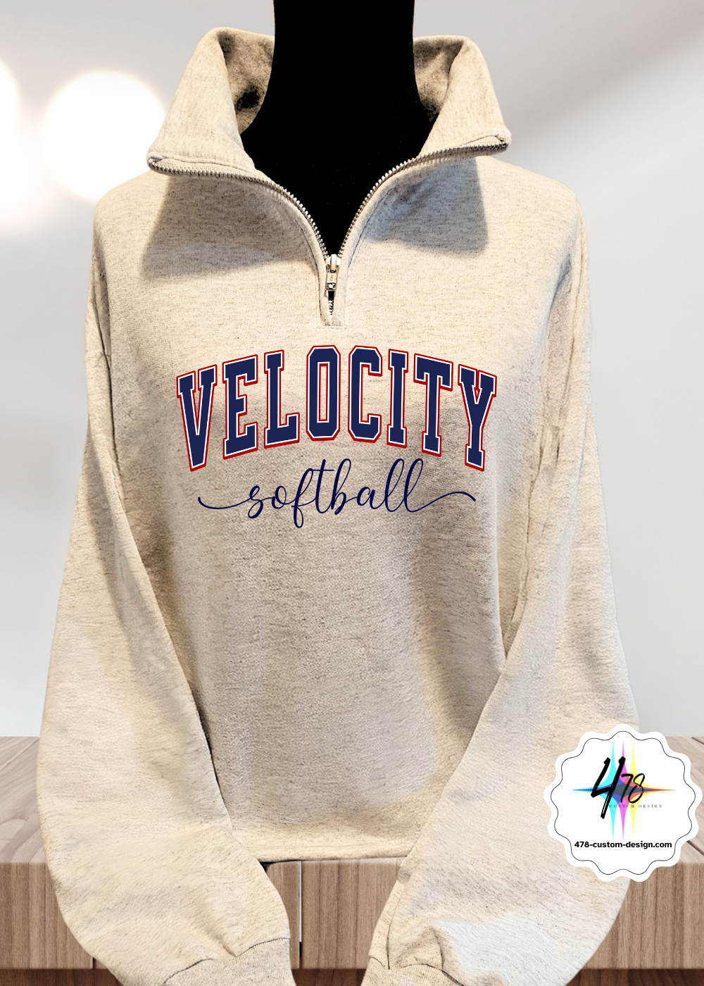 Velocity Softball - 1/4 Zip Fleece Women Style- 3 Colors
