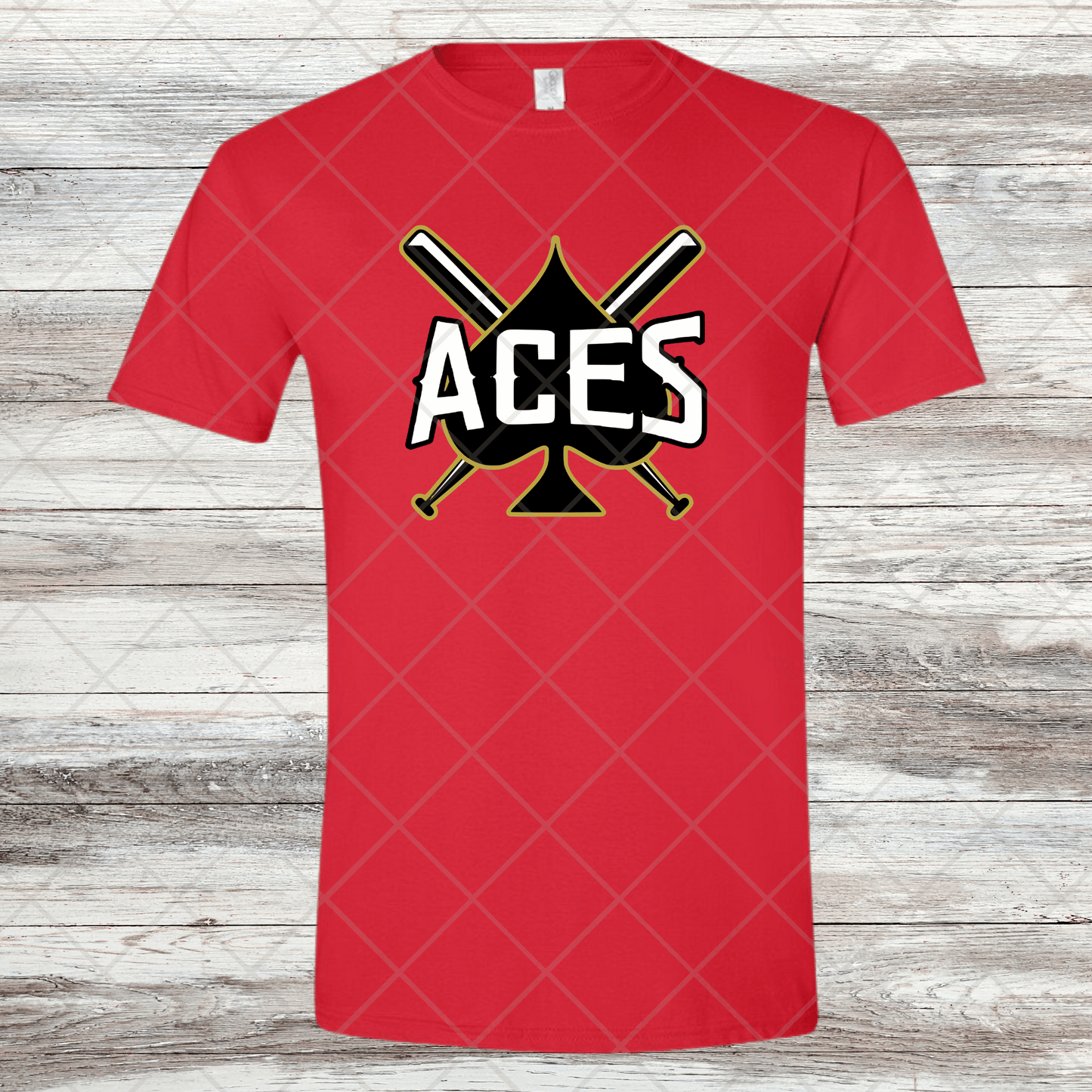 Aces- Design 1- Short Sleeve T-Shirt-Cotton or Dri Fit
