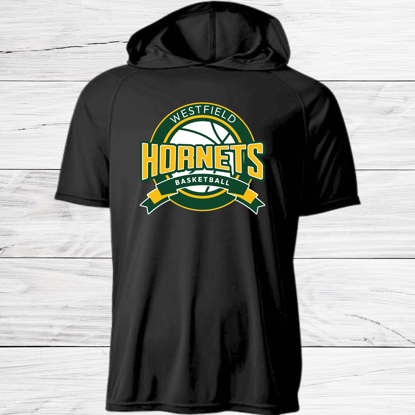 Westfield-Basketball Design A- Dri Fit Shirt w/ Hoods-Short and Long Sleeve