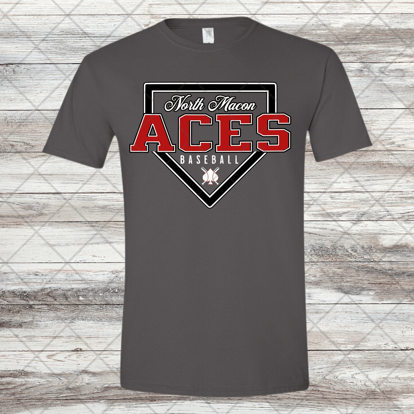 Aces- Design 2- Short Sleeve T-Shirt-Cotton or Dri Fit