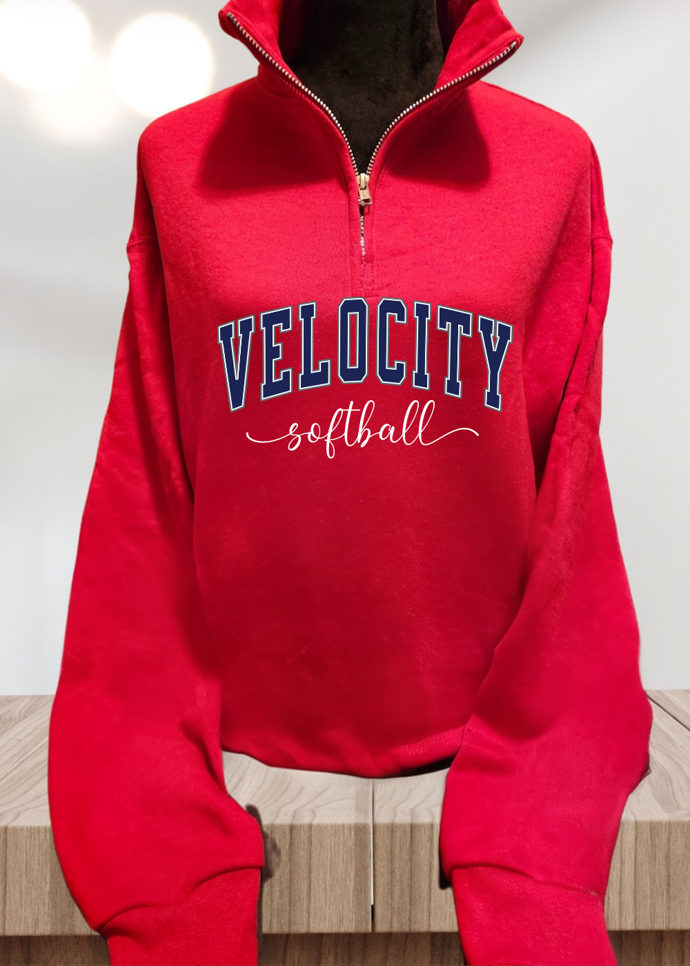 Velocity Softball - 1/4 Zip Fleece Women Style- 3 Colors