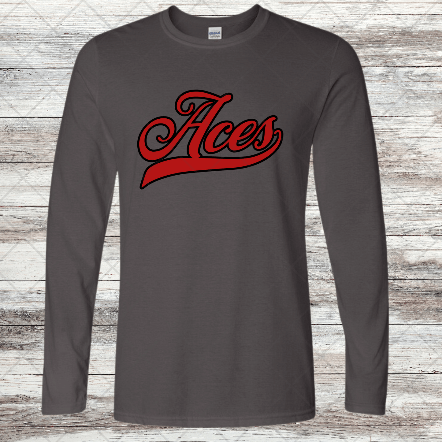 Aces- Design 3- Long Sleeve- Cotton or Dri-Fit