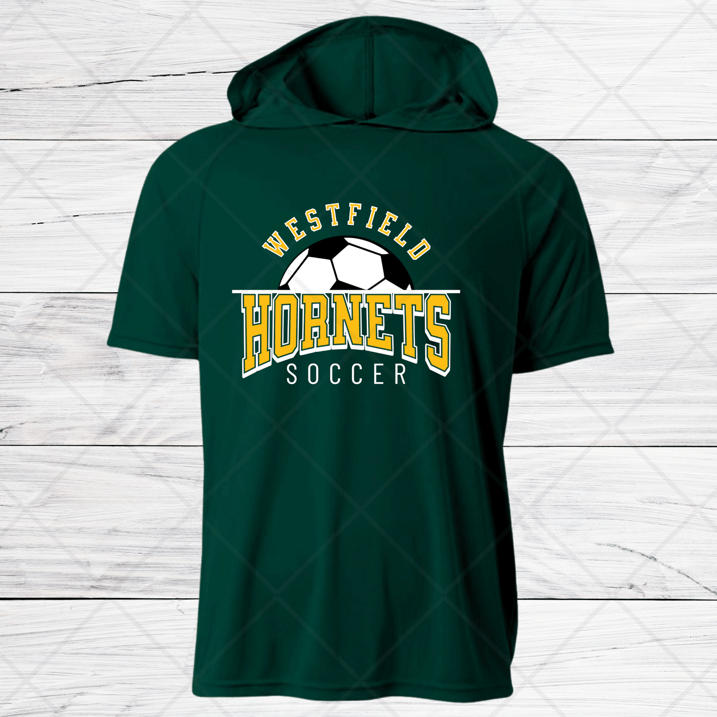 Westfield Design-Soccer- B- Dri Fit Shirt w/ Hoods-Short and Long Sleeve
