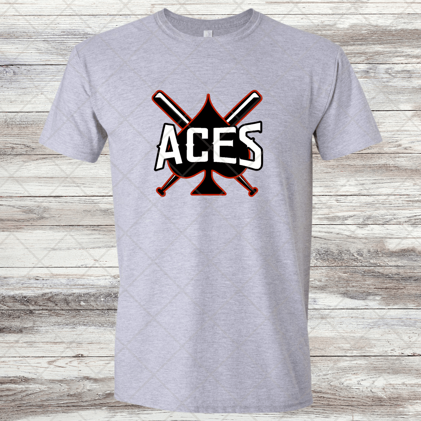 Aces- Design 1- Short Sleeve T-Shirt-Cotton or Dri Fit