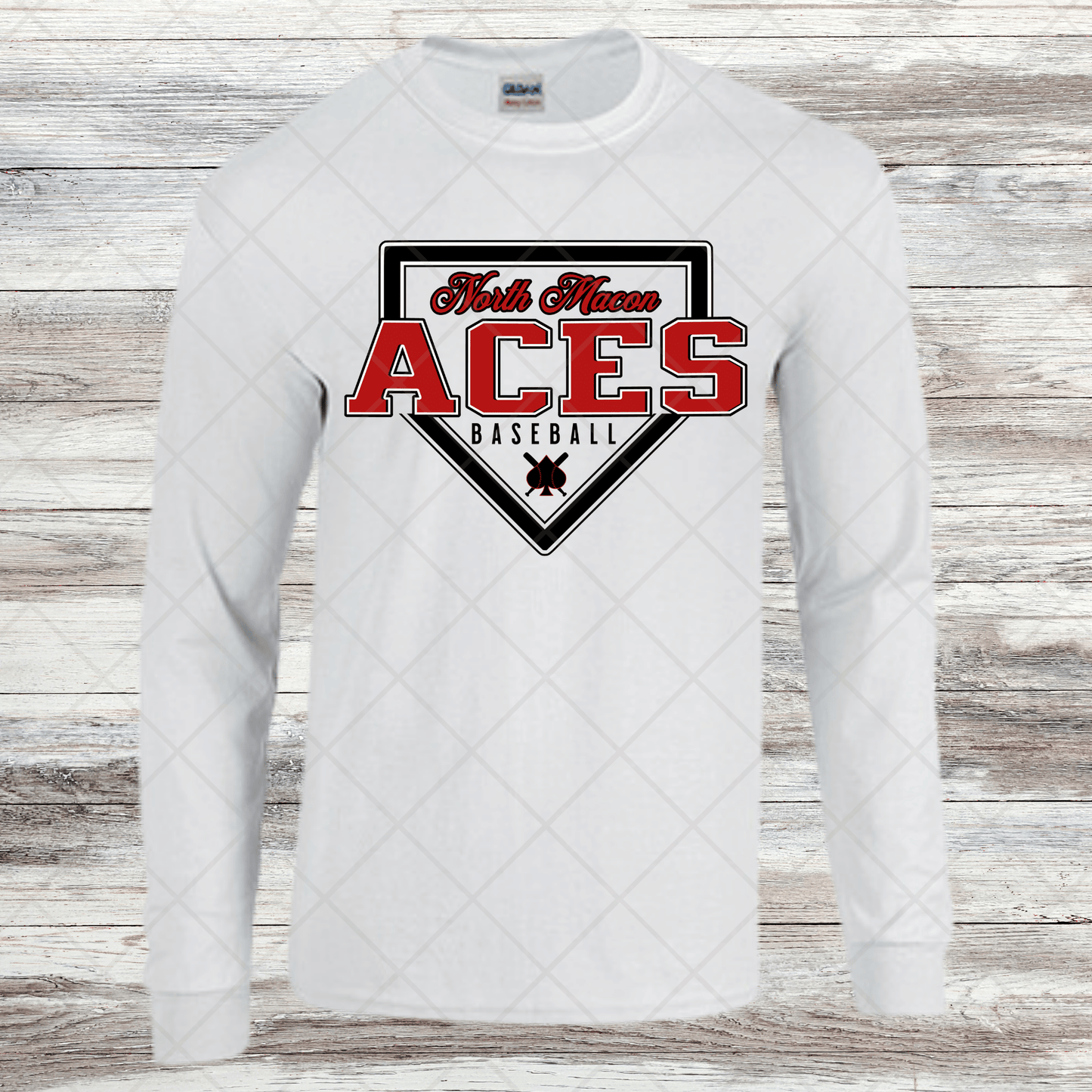 Aces- Design 2- Long Sleeve- Cotton or Dri-Fit