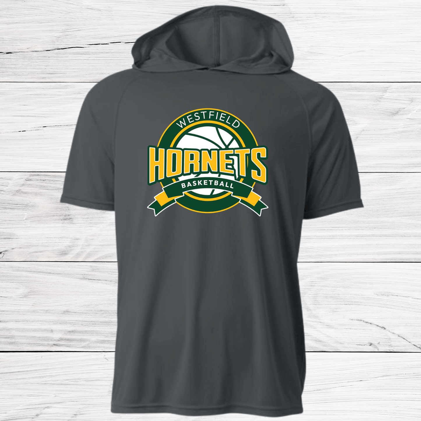 Westfield-Basketball Design A- Dri Fit Shirt w/ Hoods-Short and Long Sleeve