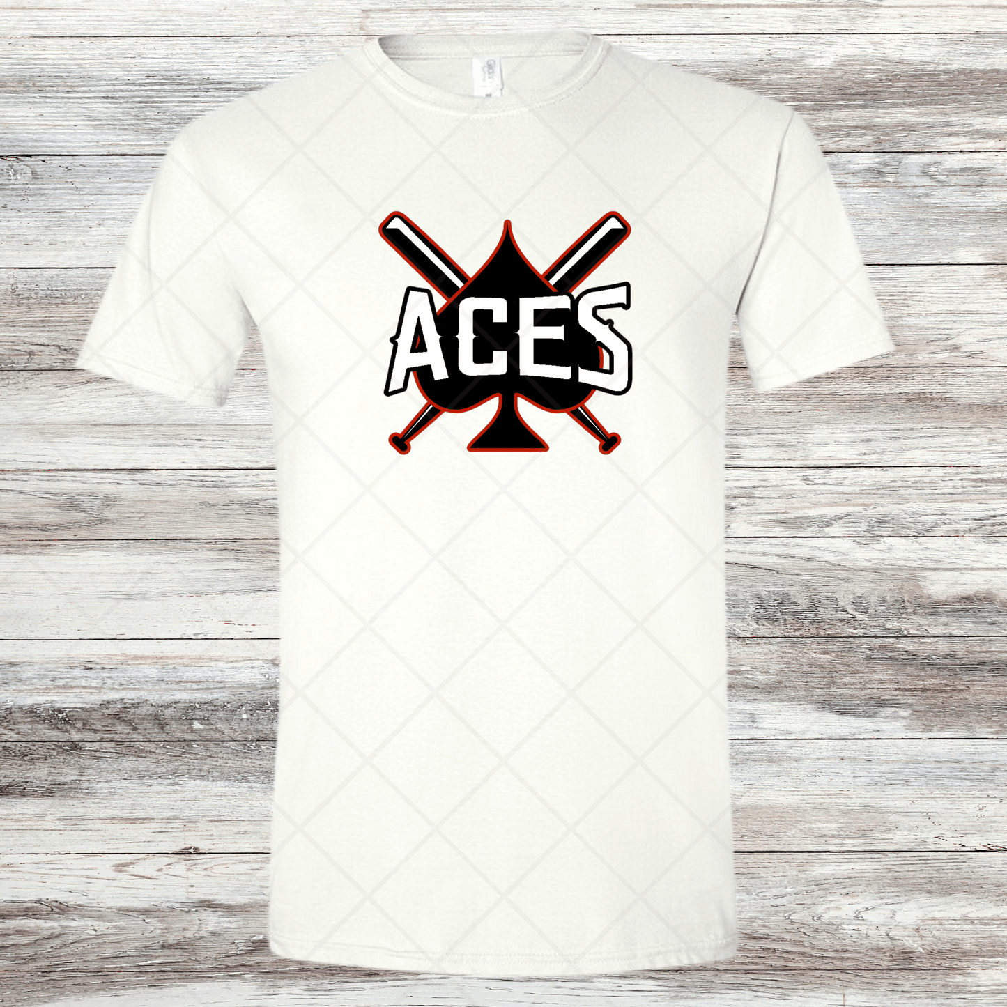 Aces- Design 1- Short Sleeve T-Shirt-Cotton or Dri Fit
