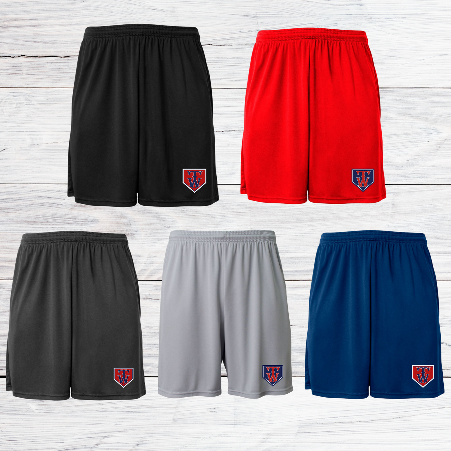 War Town Fastpitch Youth Shorts w/ Pockets 5" Inseam
