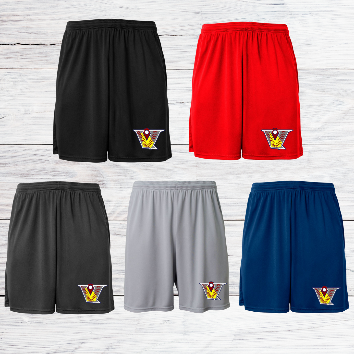 Velocity Softball Youth Shorts w/ Pockets 5" Inseam