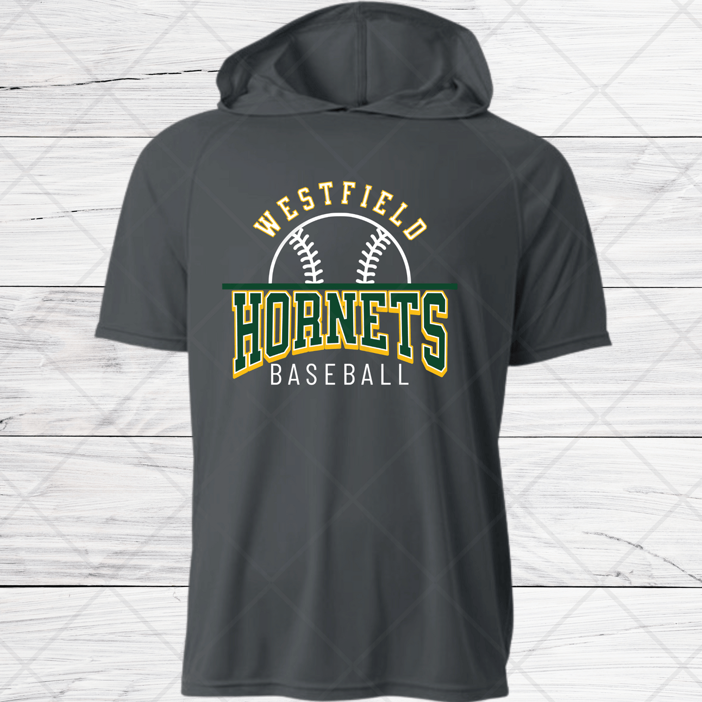 Westfield Baseball-Design A- Dri Fit Shirt w/ Hoods-Short and Long Sleeve