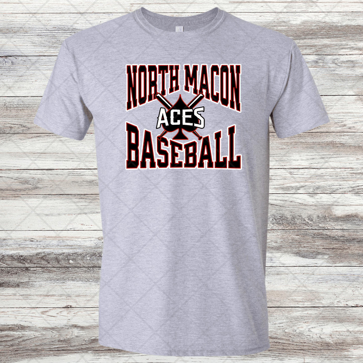 Aces- Design 4- Short Sleeve T-Shirt-Cotton or Dri Fit