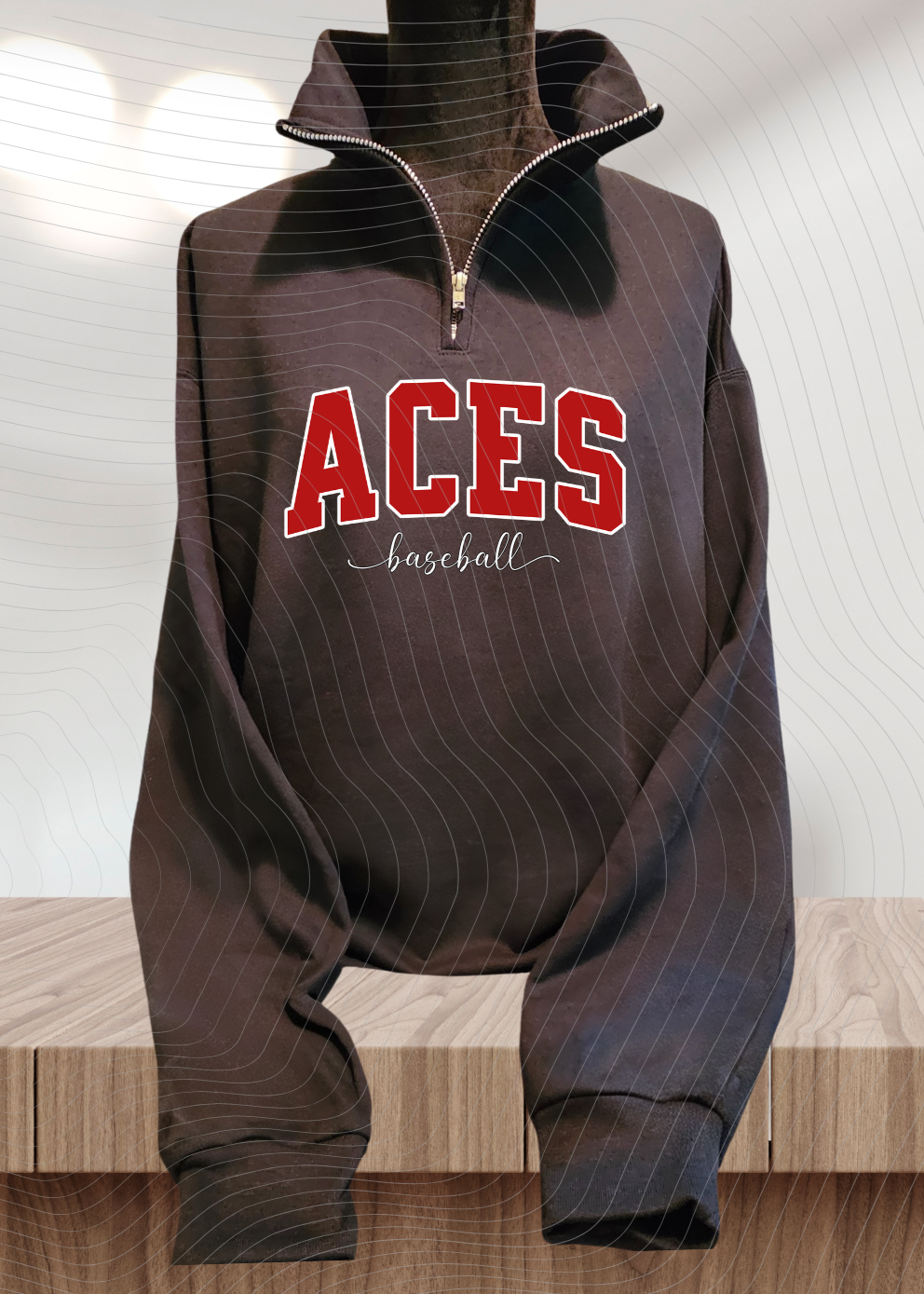 Aces- 1/4 Zip Fleece-Women Design