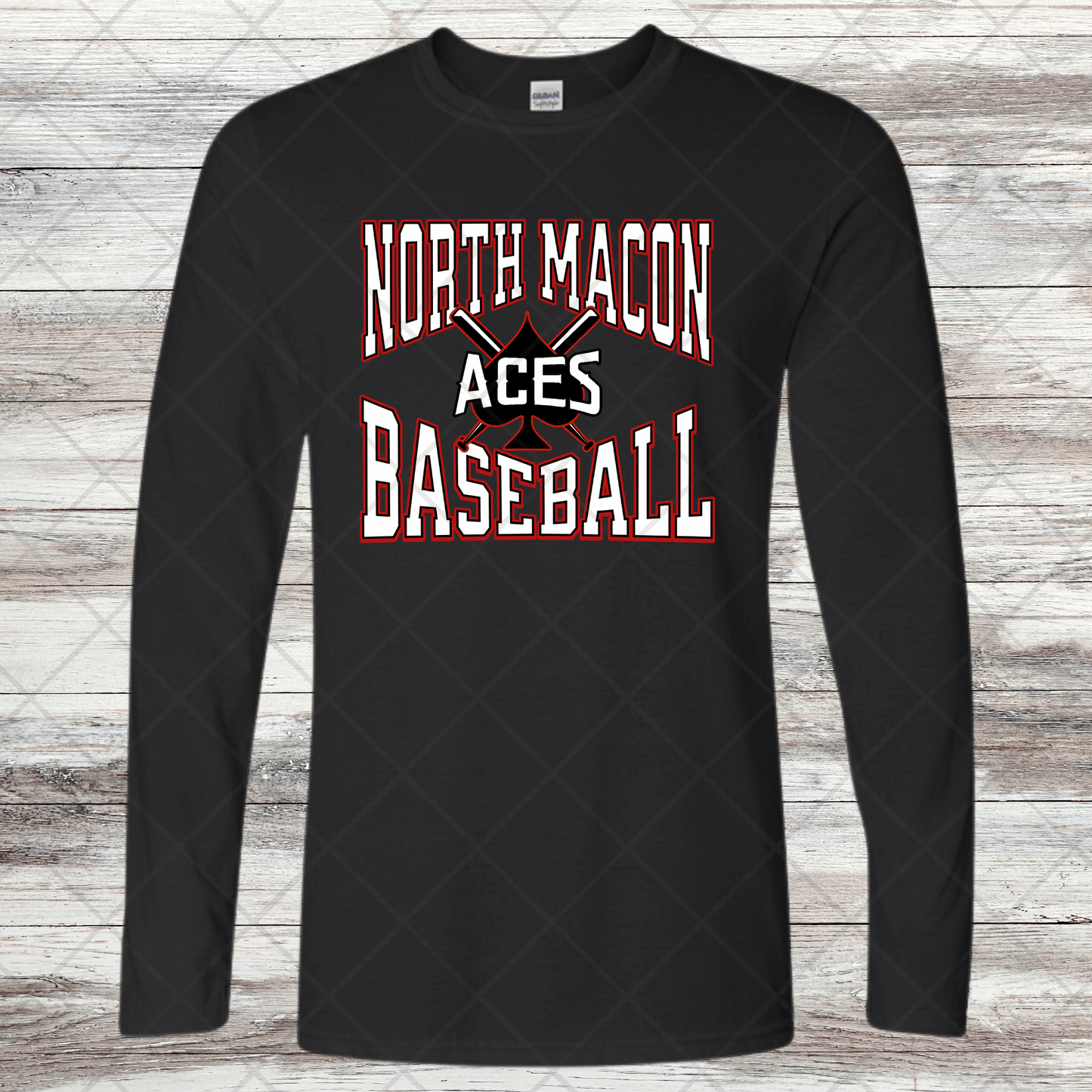 Aces- Design 4- Long Sleeve- Cotton or Dri-Fit