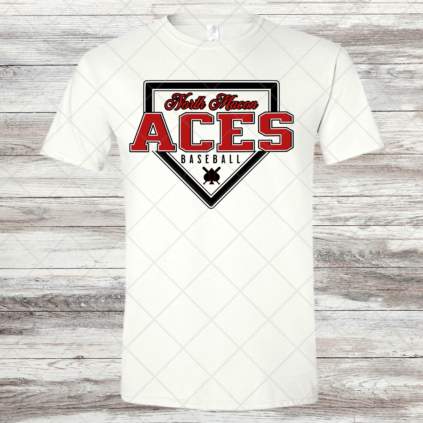 Aces- Design 2- Short Sleeve T-Shirt-Cotton or Dri Fit