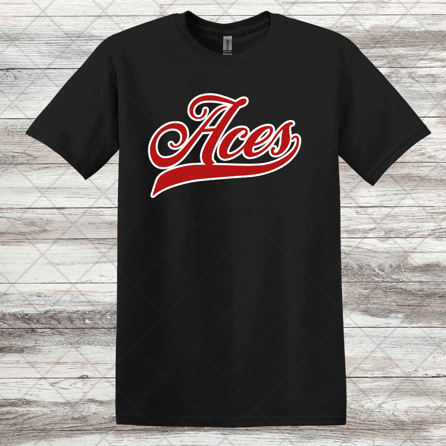 Aces- Design 3- Short Sleeve T-Shirt-Cotton or Dri Fit