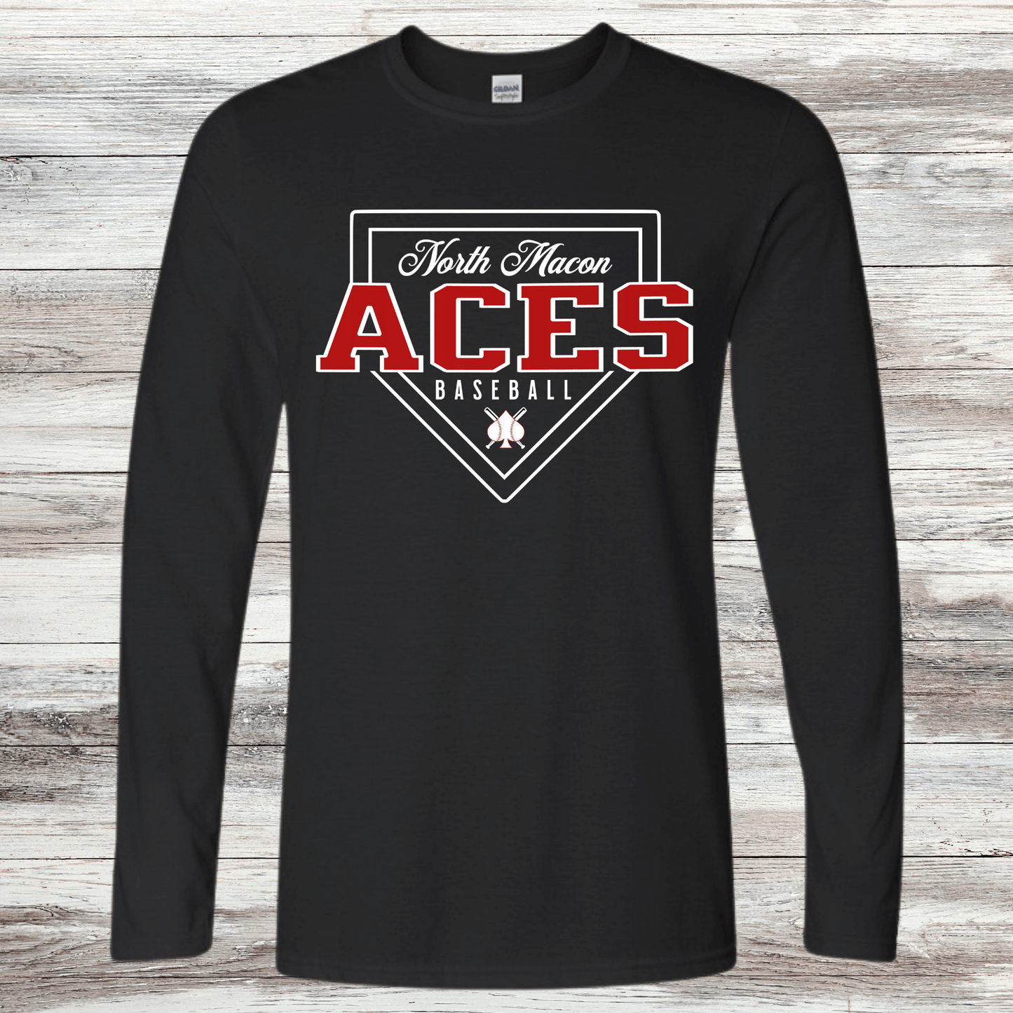 Aces- Design 2- Long Sleeve- Cotton or Dri-Fit