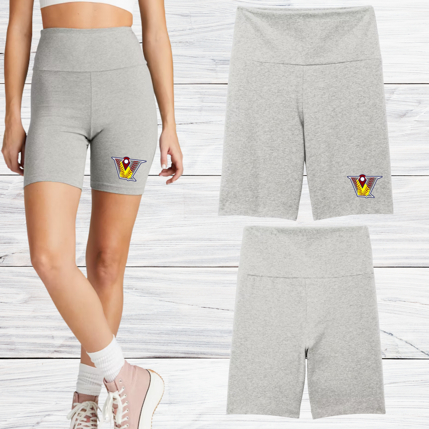 Velocity Softball Women's High Waisted Biker Short 7"