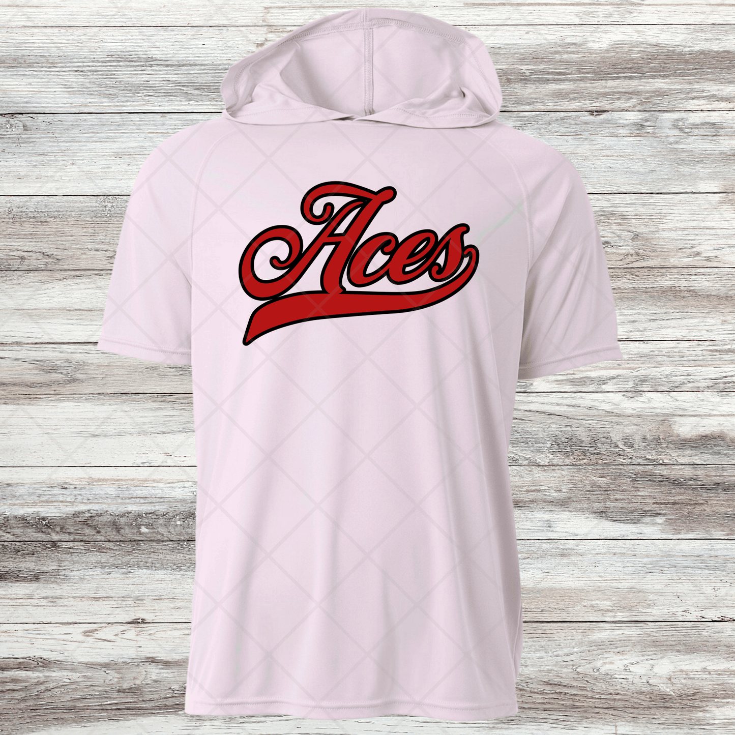 Aces-Design 3 Dri Fit Shirts w/ Hoods- Short and Long Sleeve