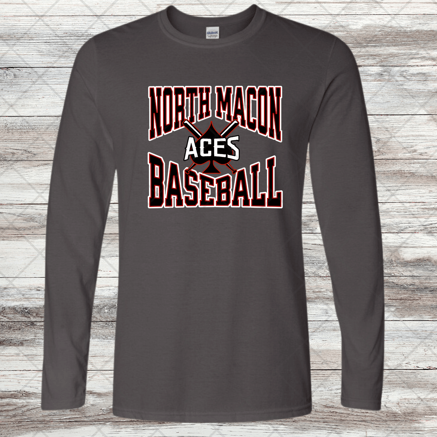 Aces- Design 4- Long Sleeve- Cotton or Dri-Fit