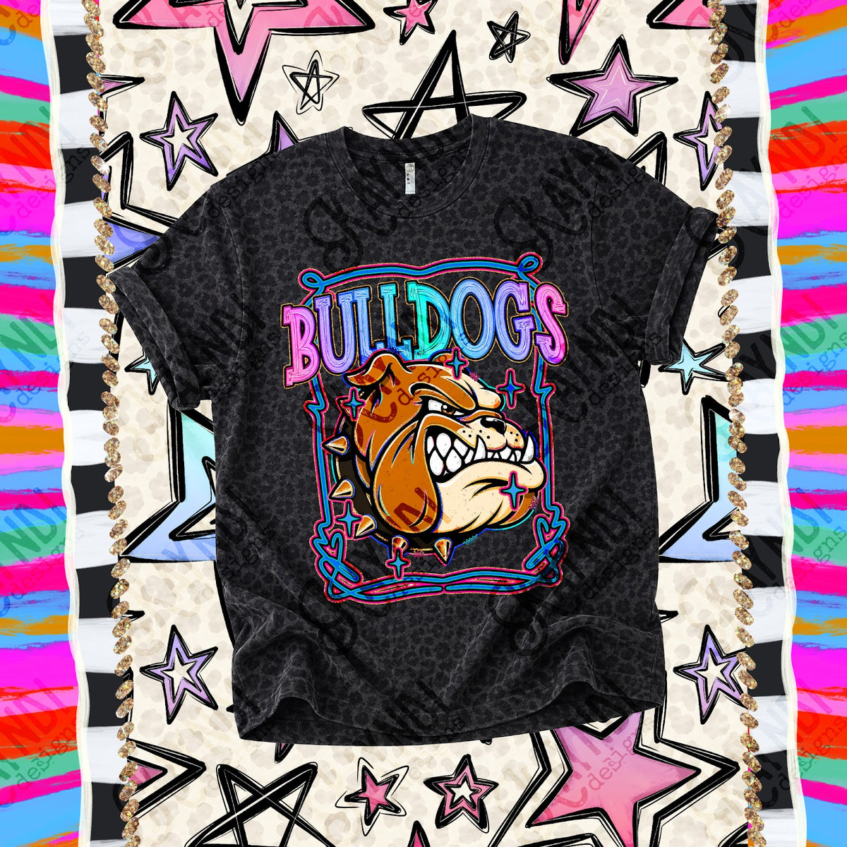 Retro Pop Bulldogs Top