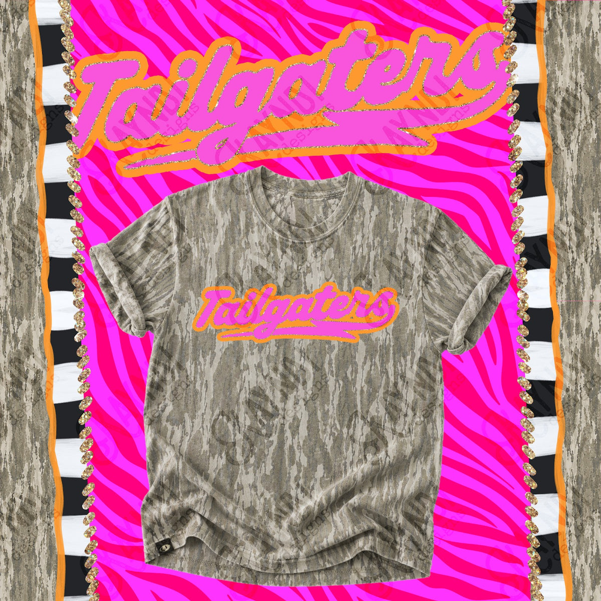 Prism Script Tailgaters Top