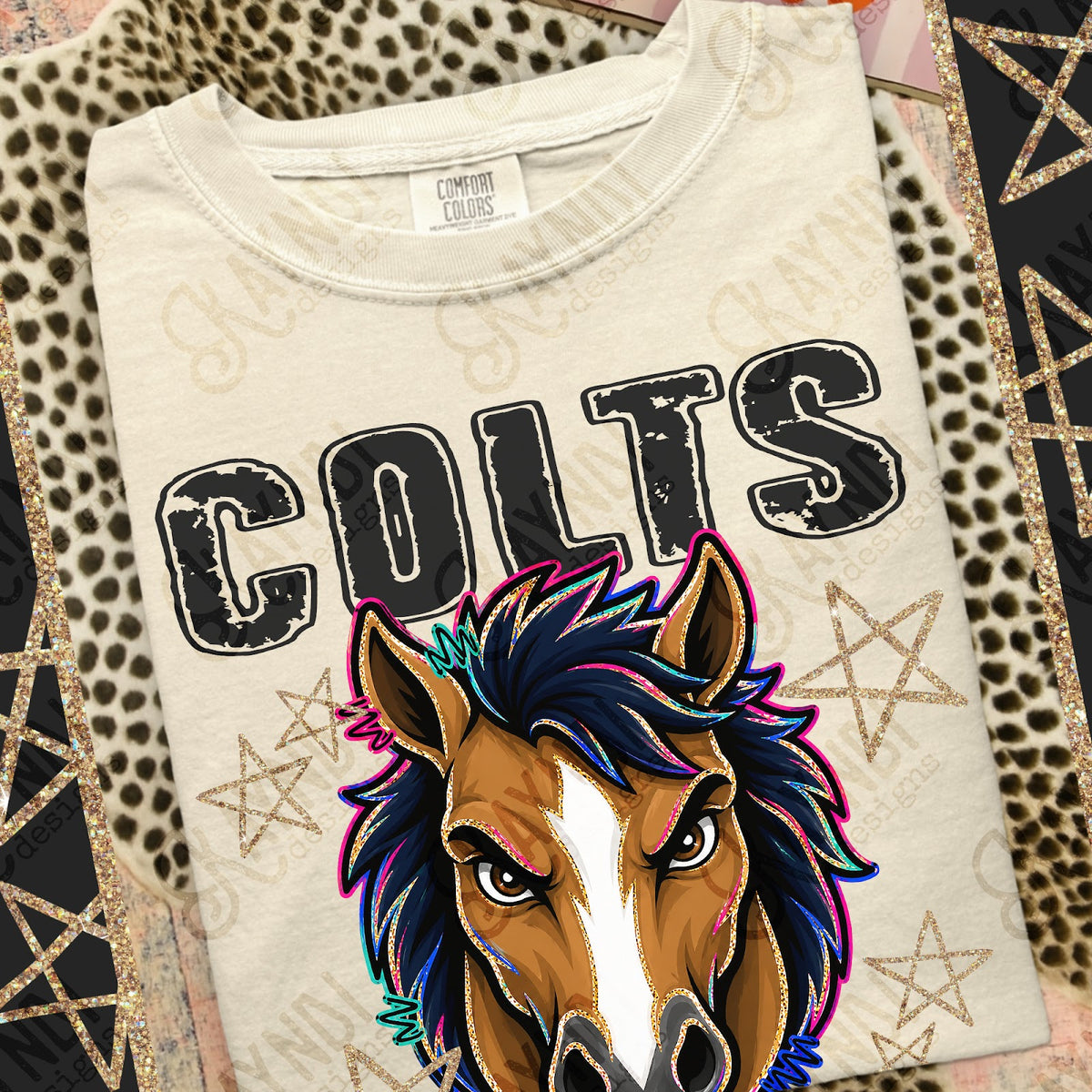 Grunge Varsity Colts 4 Top