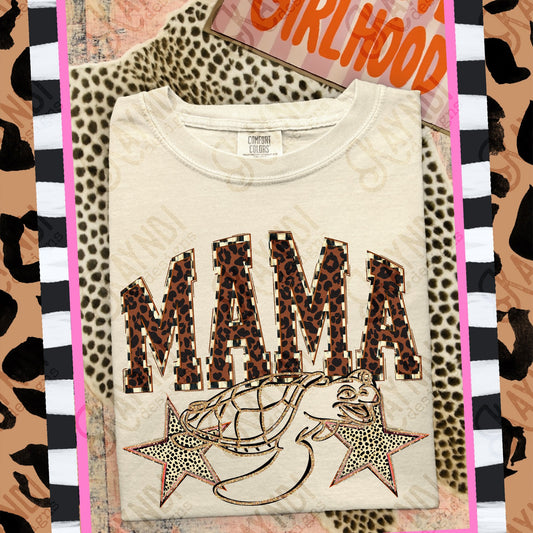 MAMA Turtles Top design mockup