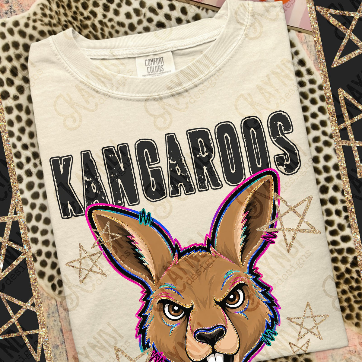 Grunge Varsity Kangaroos Top