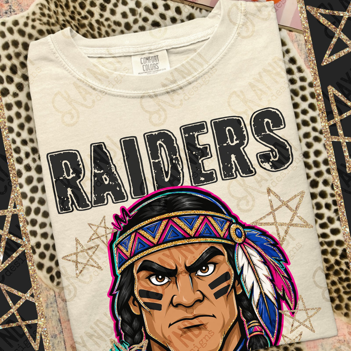 Grunge Varsity Raiders 2 Top