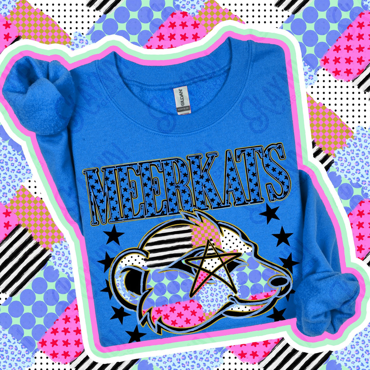 Patchwork Varisty Stars Meerkats Top