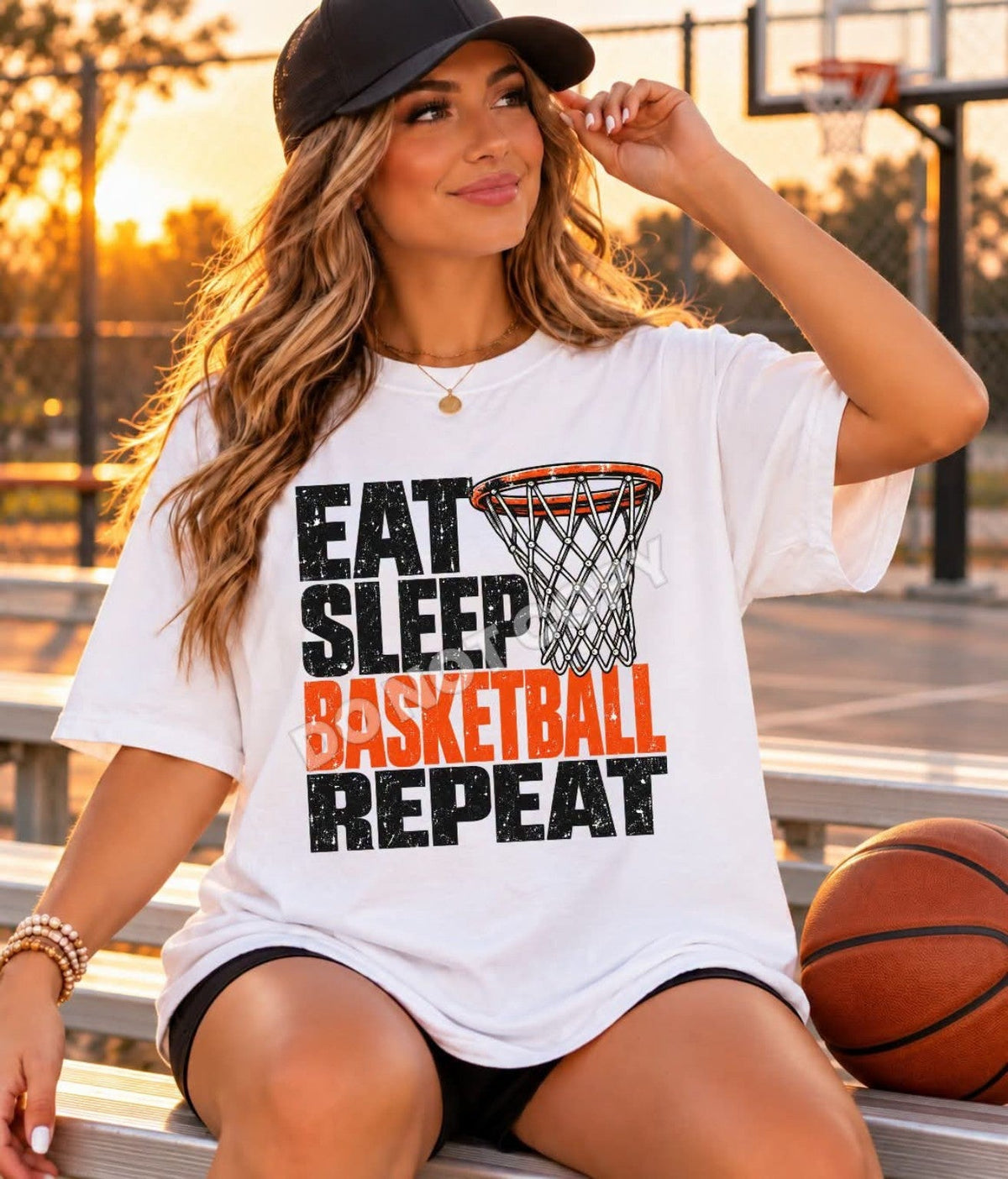 Eat Sleep Basketball Repeat design