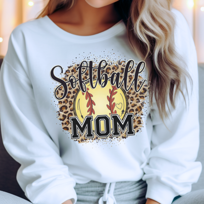 Softball Mom Leopard Top