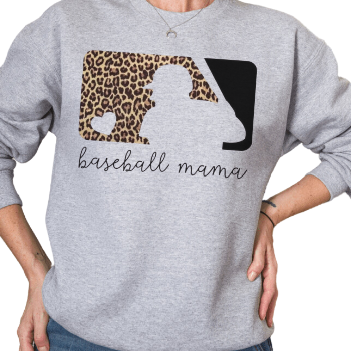 Leopard Baseball Mama MLB Top