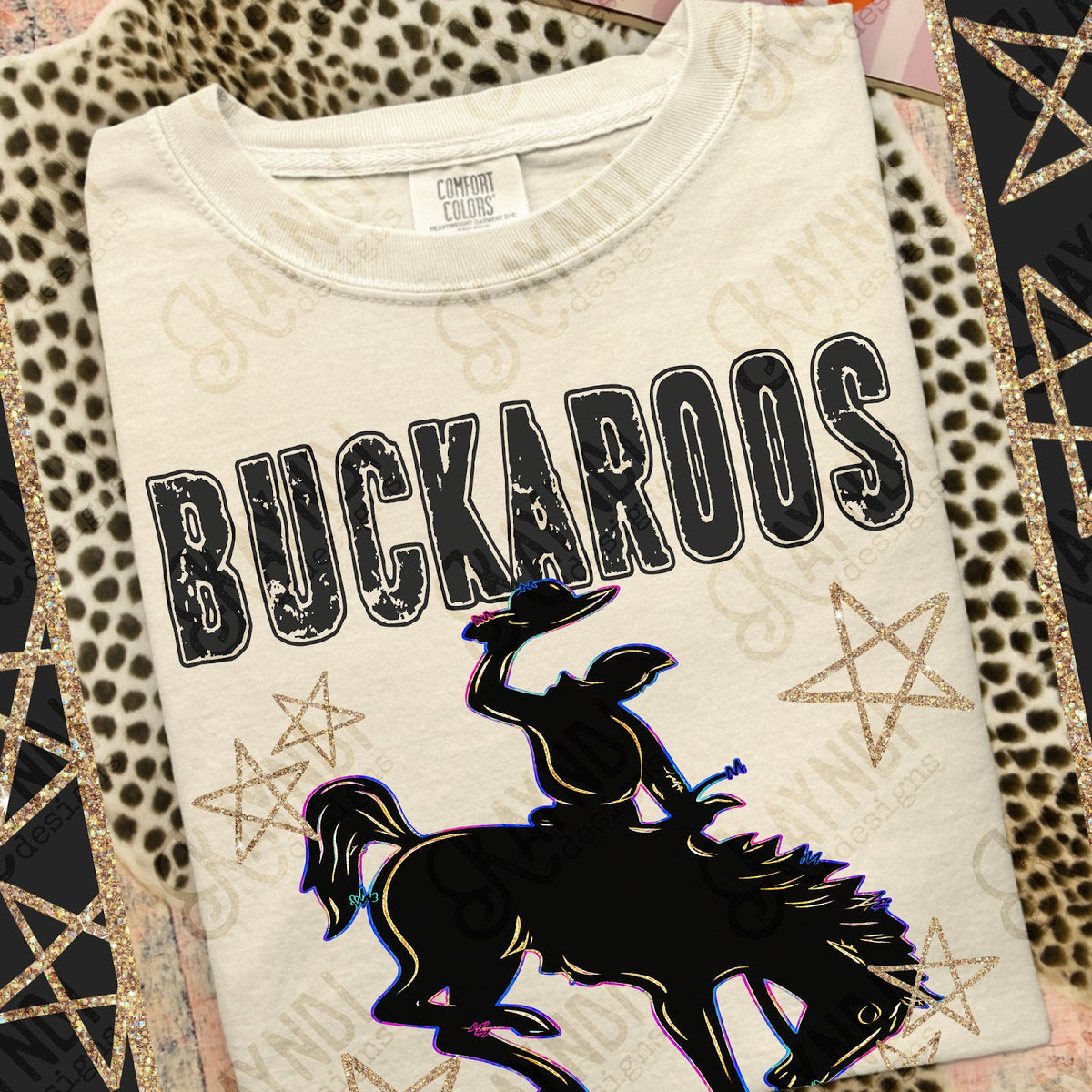 Grunge Varsity Buckaroos Top