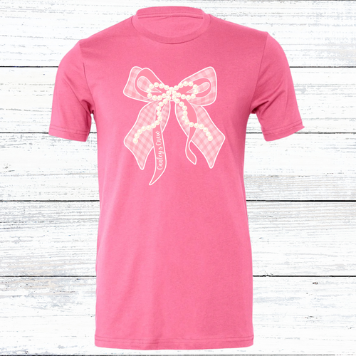 Carley's Crew Bella Canvas Shirt- White or Pink