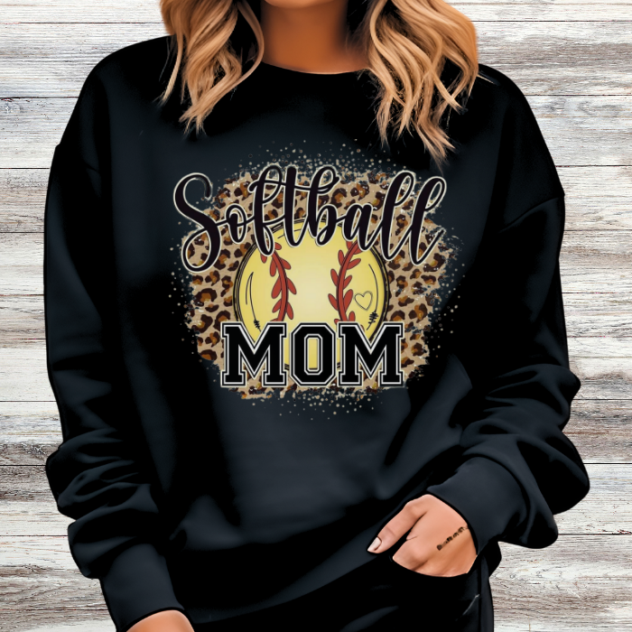 Softball Mom Leopard Top