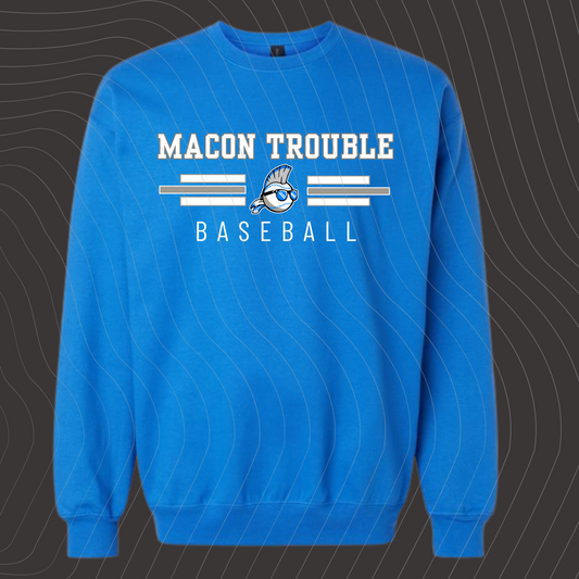 Macon Trouble-Design-A- BLUE- Sweatshirt/ Hoodie