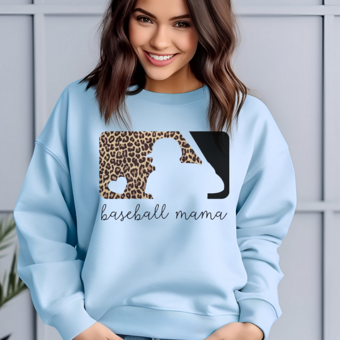 Leopard Baseball Mama MLB Top