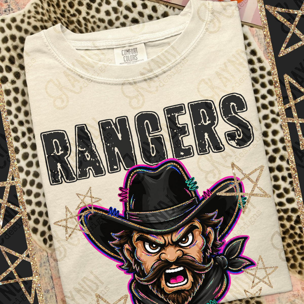 Grunge Varsity Rangers Top