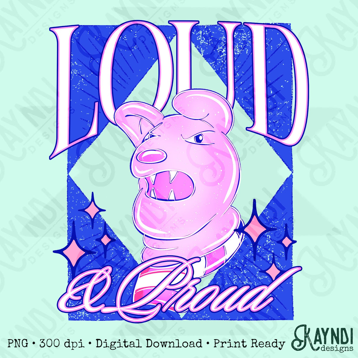 KayndiDesigns Loud and Proud Pink Lions Top