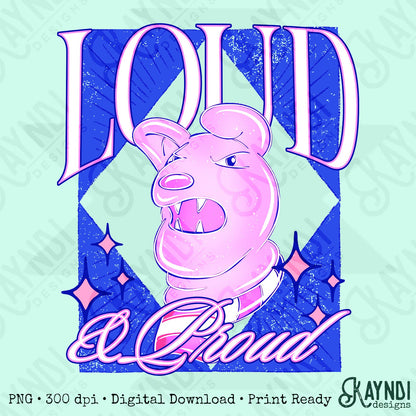 KayndiDesigns Loud and Proud Pink Lions Top