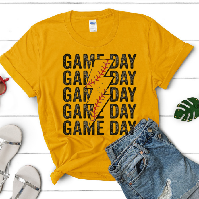 Game Day Lightning Bolt Top